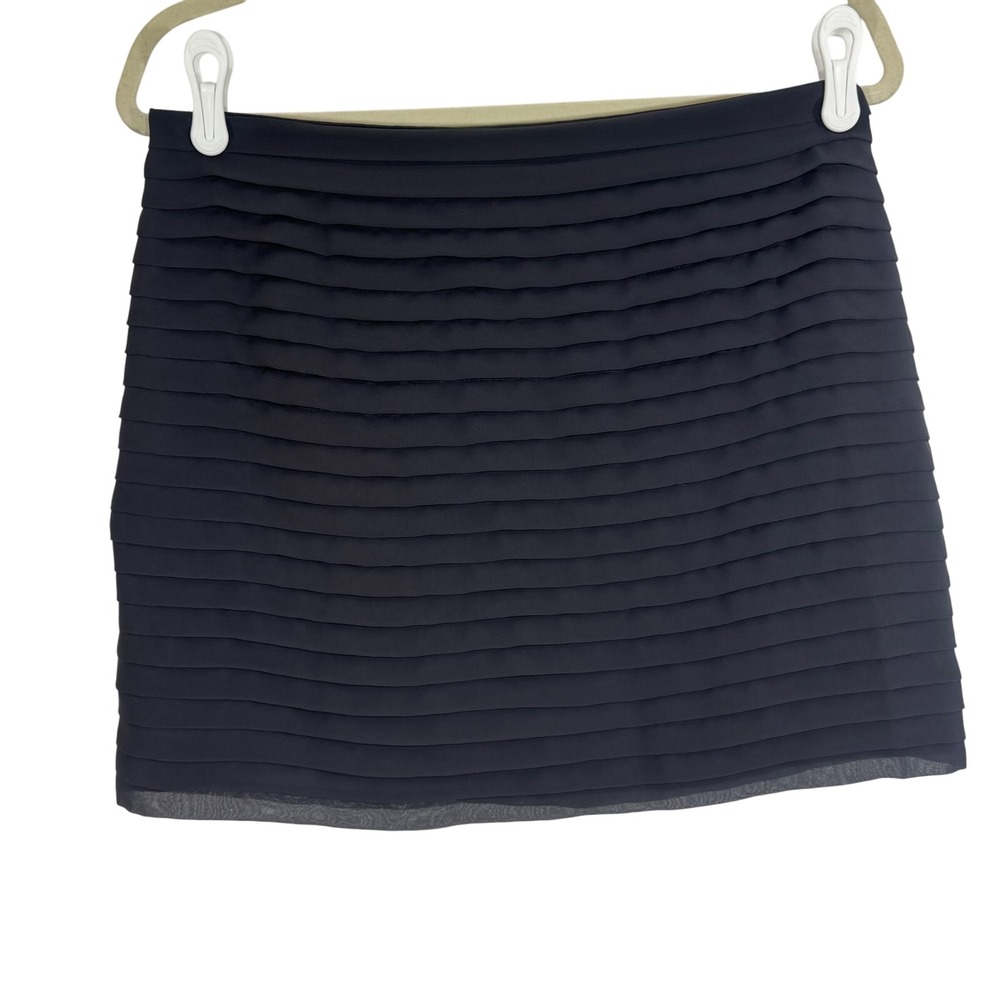 Banana Republic Women Skirt Size‎ 6 Dark Gray Tiered Mini Party Cocktail